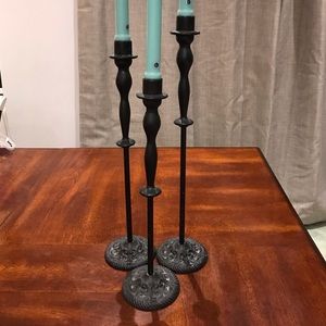 Iron Candle Holders set of 3